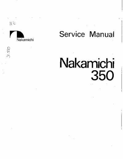 nakamichi 350 nakamichi 350 cassette service manual